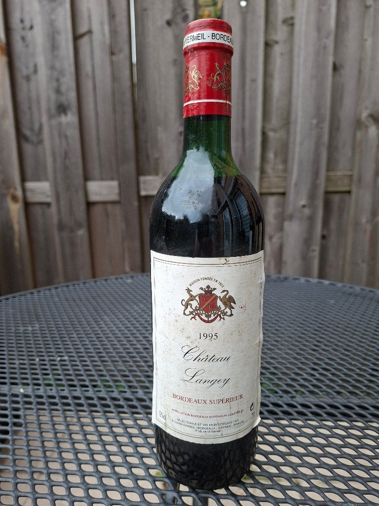 Chateau Langey 1995, Overige gebieden, Overige typen, Ophalen of Verzenden, Zo goed als nieuw