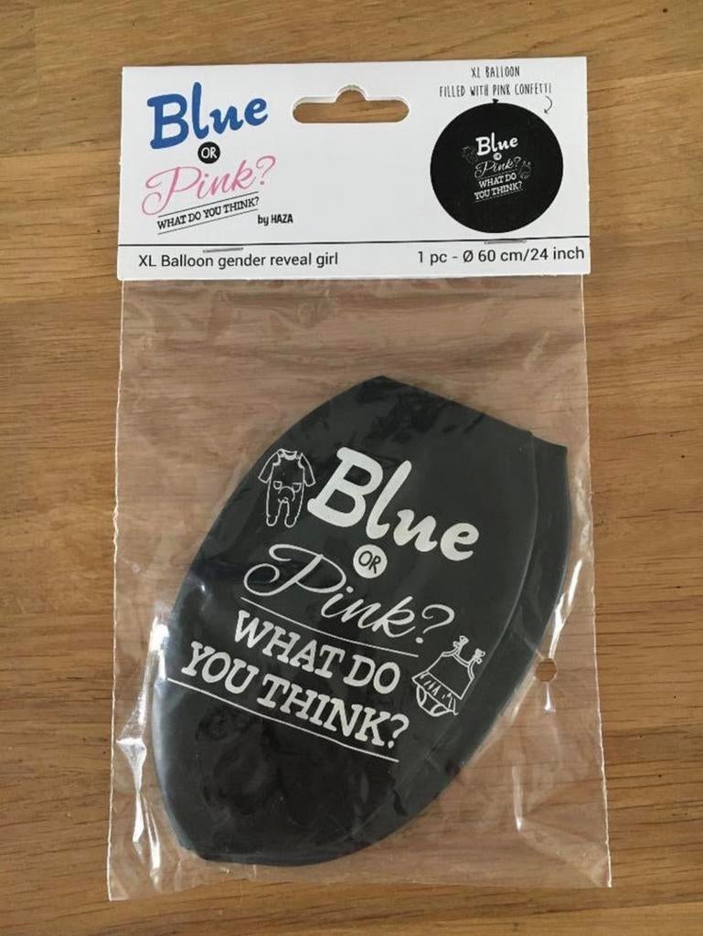 XL gender reveal confetti ballon meisje | geboorte dochter, Ophalen of Verzenden, Nieuw, Feestartikel, Geboorte of Huwelijk