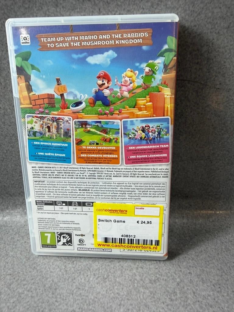 Mario + Rabbids Kingdom Battle Nintendo Switch Game | 408312, Avontuur en Actie, Online, Gebruikt, 1 speler