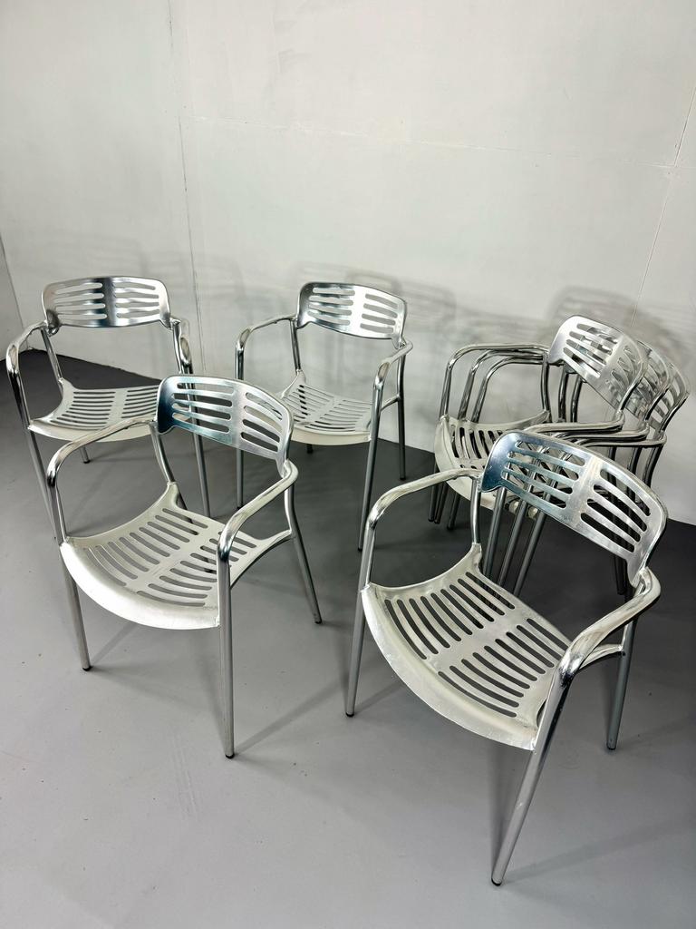 Vintage Jorge Pensi Toledo stoelen Mewa Landi Space age, Gebruikt, Ophalen of Verzenden, Space age Vitra Cassina Joe Colombo Bruno Rey Landi Mewa