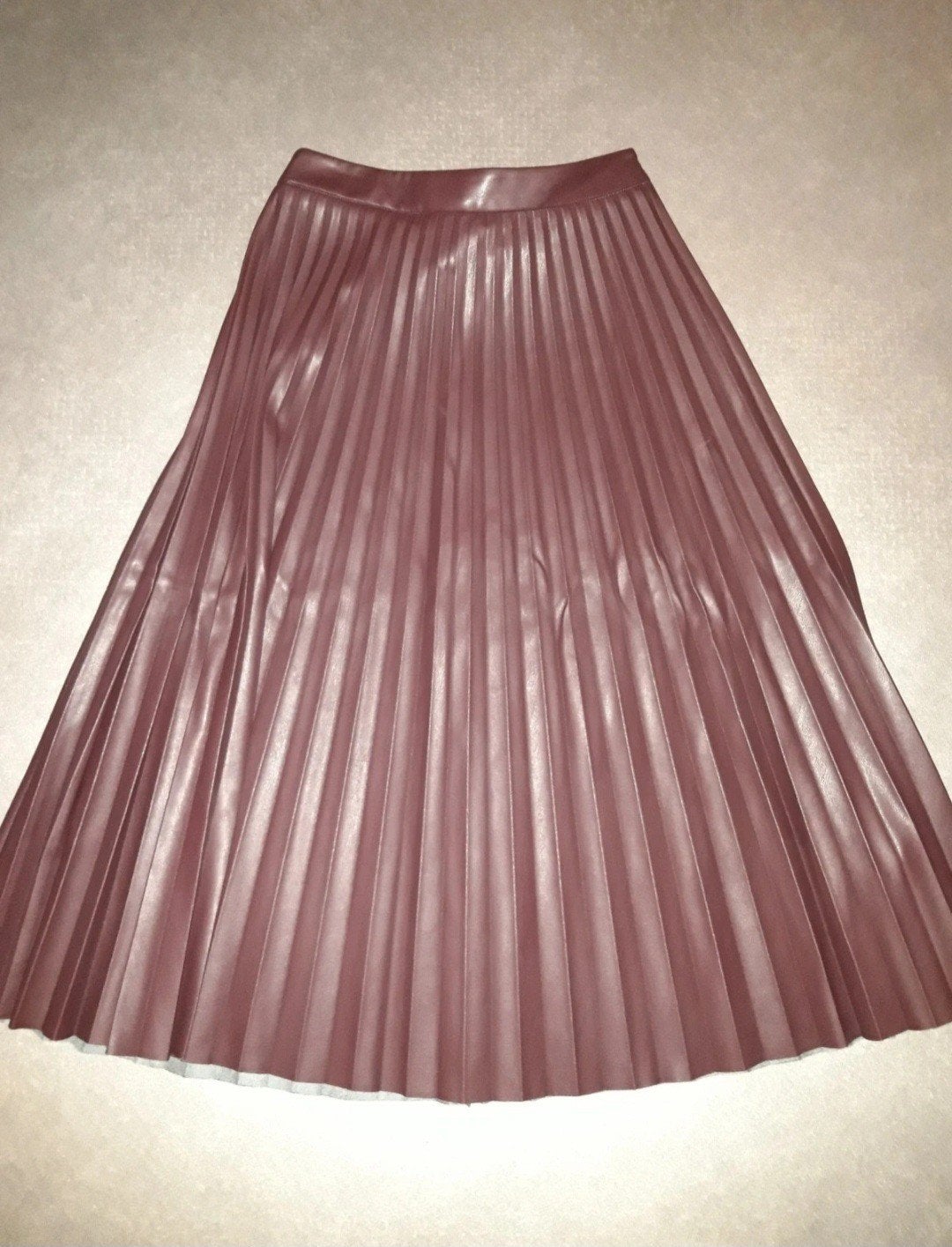 Costes Bordeaux Rode faux ledere rok maat 34, Ophalen of Verzenden, Zo goed als nieuw, Costes, Maat 34 (XS) of kleiner