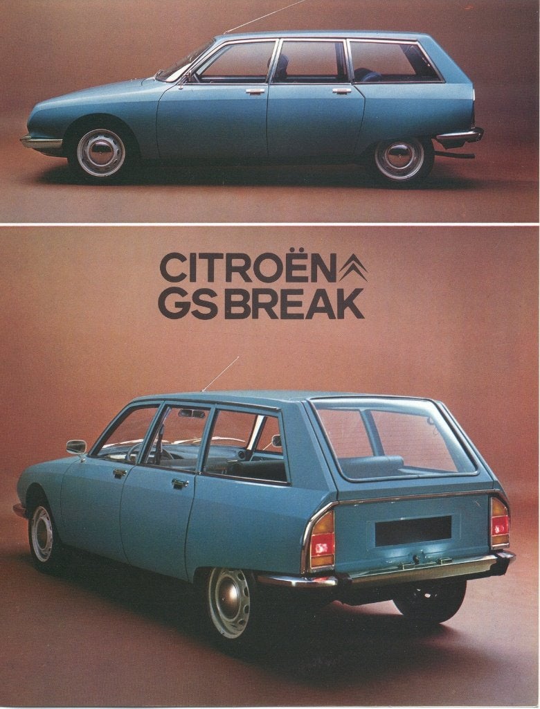 Citroën GS Break (nov 1971) + GS Service-tolé, Service-vitré, Ophalen of Verzenden, Nieuw, Citroën