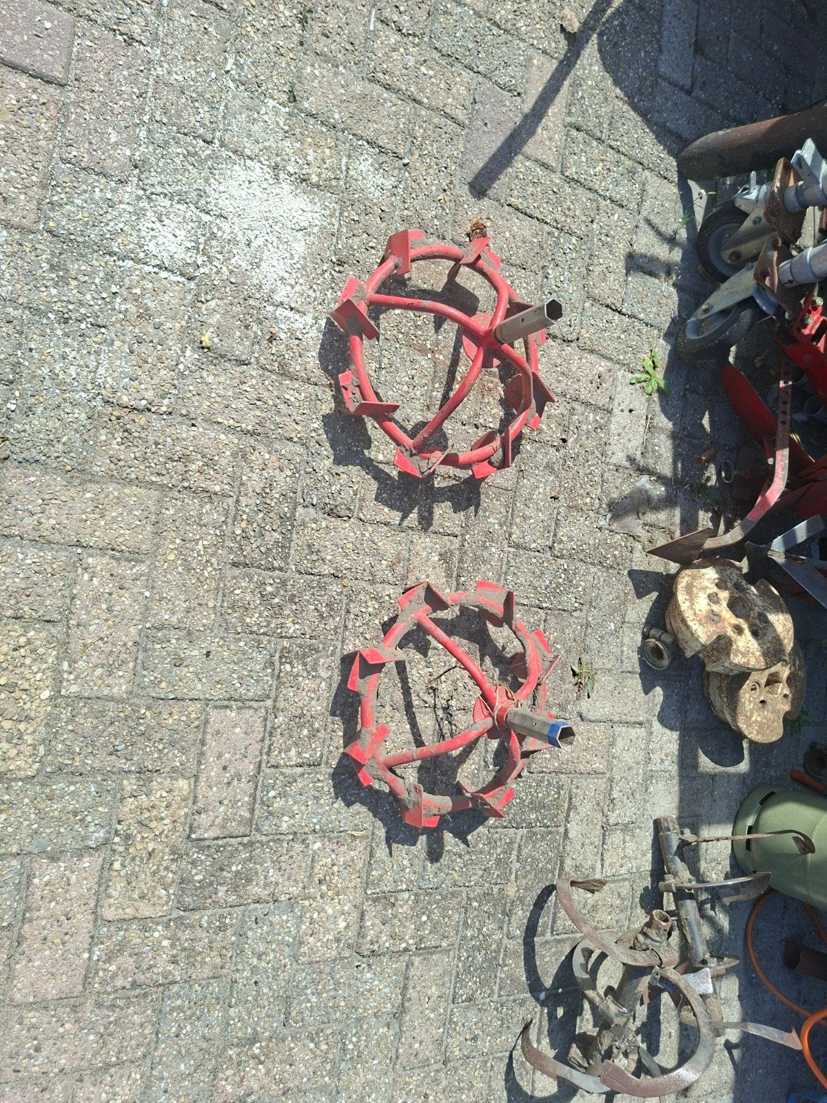Ploegwielen voor tuintrekker - Set van 2, Ophalen