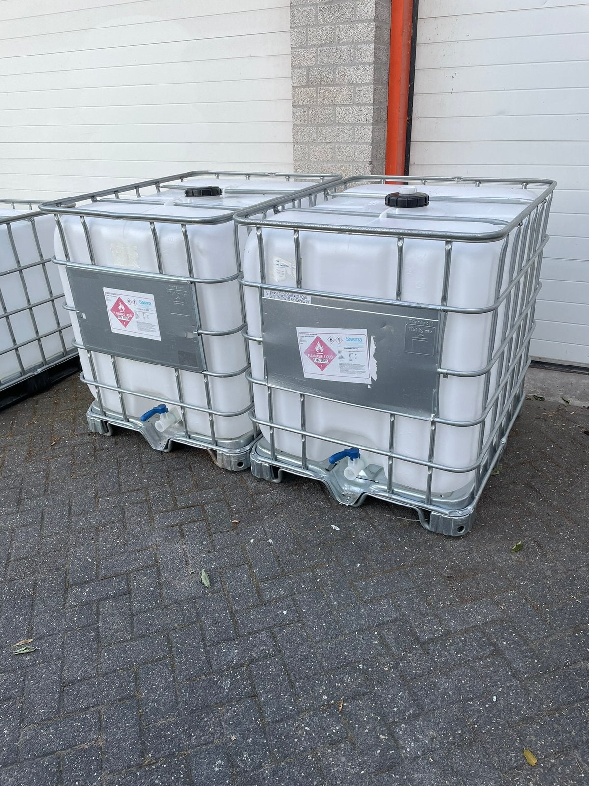 3 stuk schone 1x gebruikt Ibc’s 1000 ltr uit voeding alcohol, Ophalen, Met kraantje, 150 liter of meer, Zo goed als nieuw
