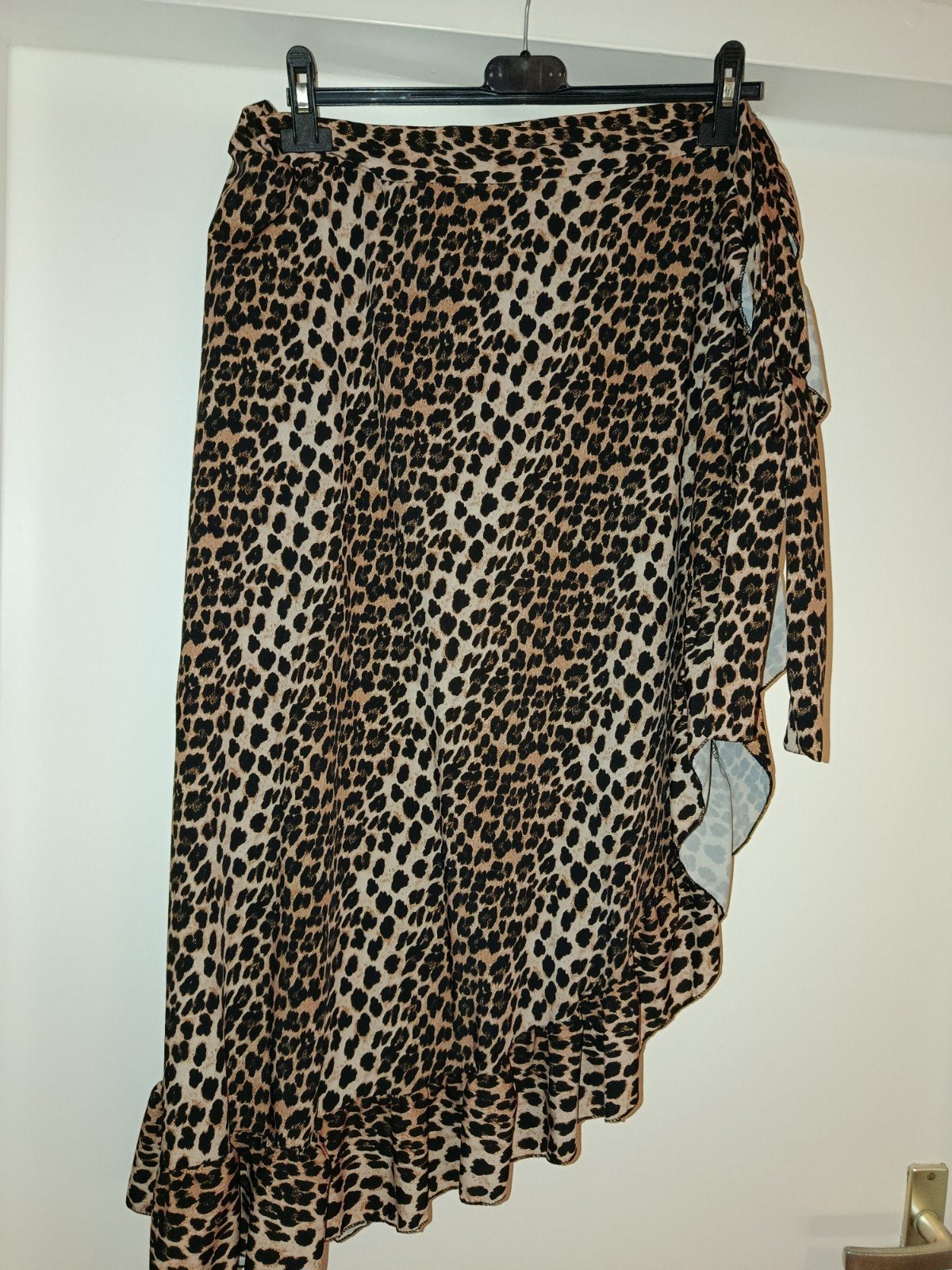 wikkelrok one size zgan met Panter print, Kleding | Dames, Rokken, Maat 38/40 (M), Bruin, Ophalen of Verzenden, Zo goed als nieuw