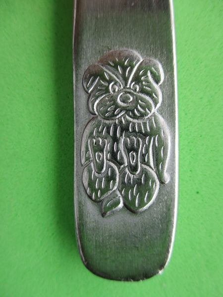 (KB5443) Kinderbestek BEER model 2 mes, Ophalen of Verzenden, Gebruikt