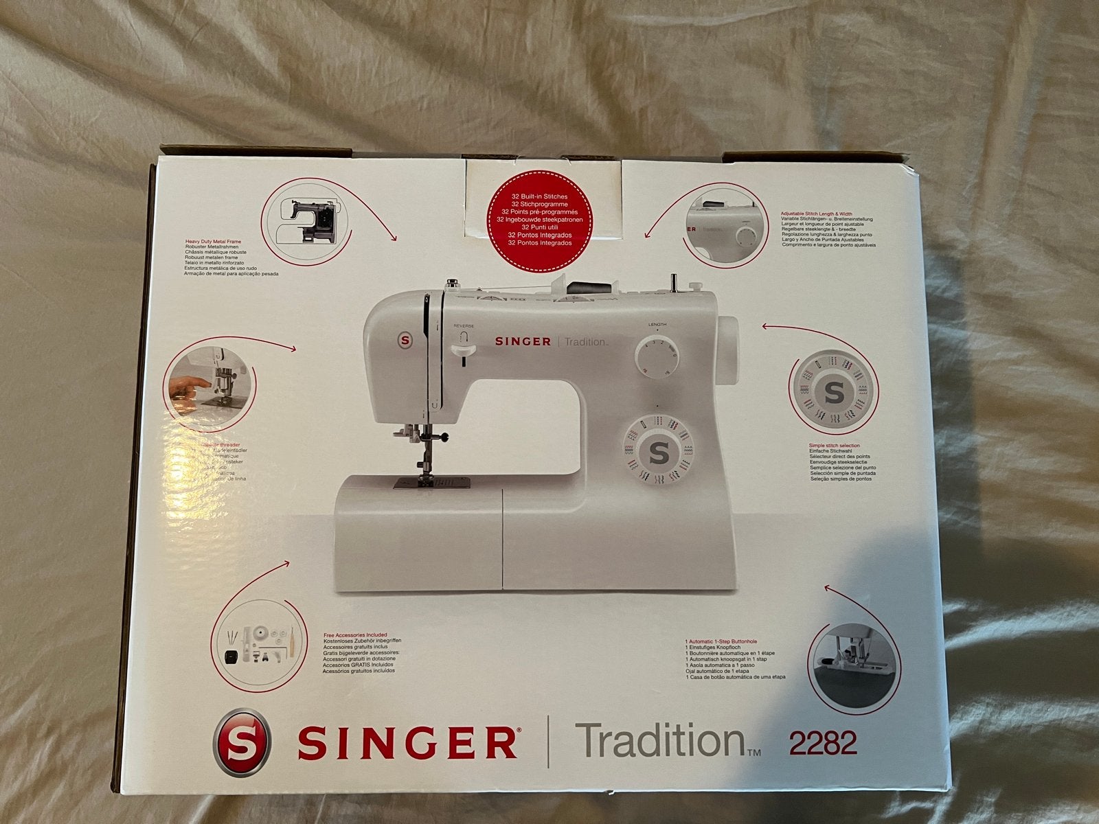 SINGER Tradition 2282 Naaimachine - NIEUW in doos, Hobby en Vrije tijd, Naaimachines en Toebehoren, Ophalen of Verzenden, Nieuw