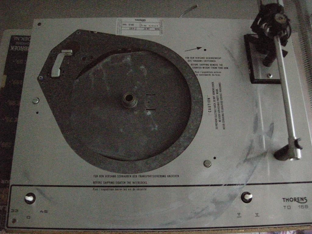 Thorens TD 166 onderdelen, Audio, Tv en Foto, Platenspelers, Ophalen, Refurbished, Platenspeler-onderdeel, Thorens