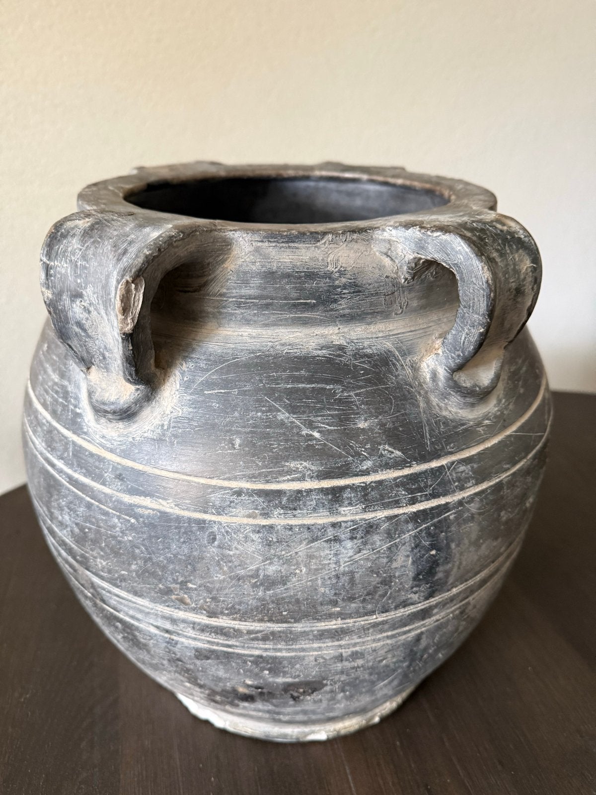 Chinese kruik met oren, Ophalen