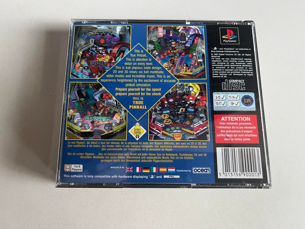 True Pinball - PlayStation 1 (PS1) - Klassieke Flippergame, Gebruikt, Overige genres, 1 speler, Ophalen of Verzenden
