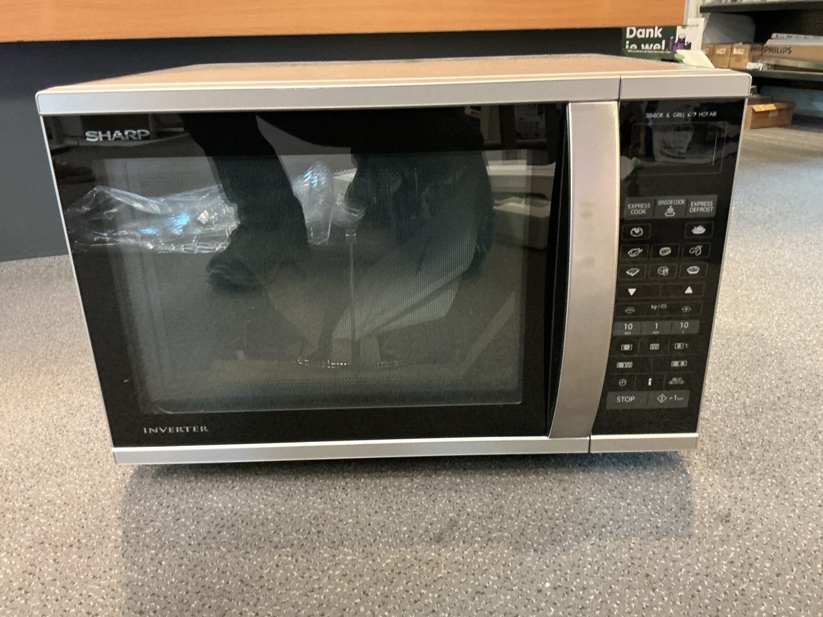 Sharp R971 (IN) W Inverter Combimagnetron met Grill en Hete, Witgoed en Apparatuur, Magnetrons, Combimagnetron, 60 cm of meer