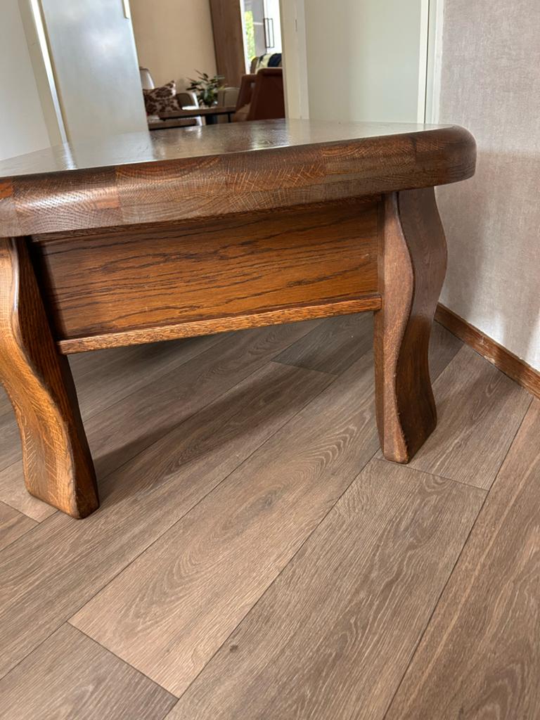 Salontafel met 2 lades - Zeer goede staat, Ophalen, 100 tot 150 cm, 50 tot 100 cm, Zo goed als nieuw