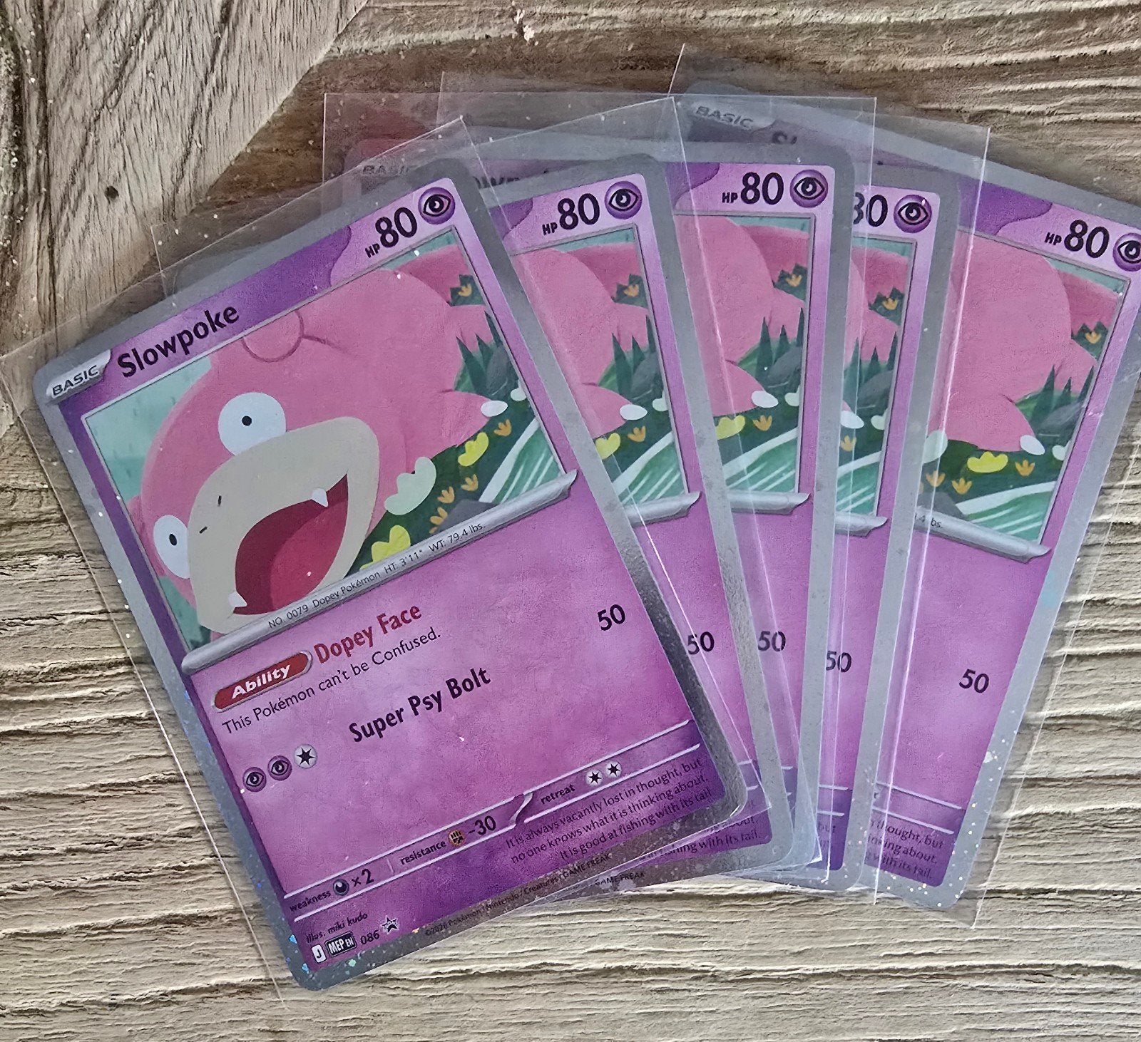5x slowpoke, Ophalen, Nieuw, Meerdere kaarten, Foil