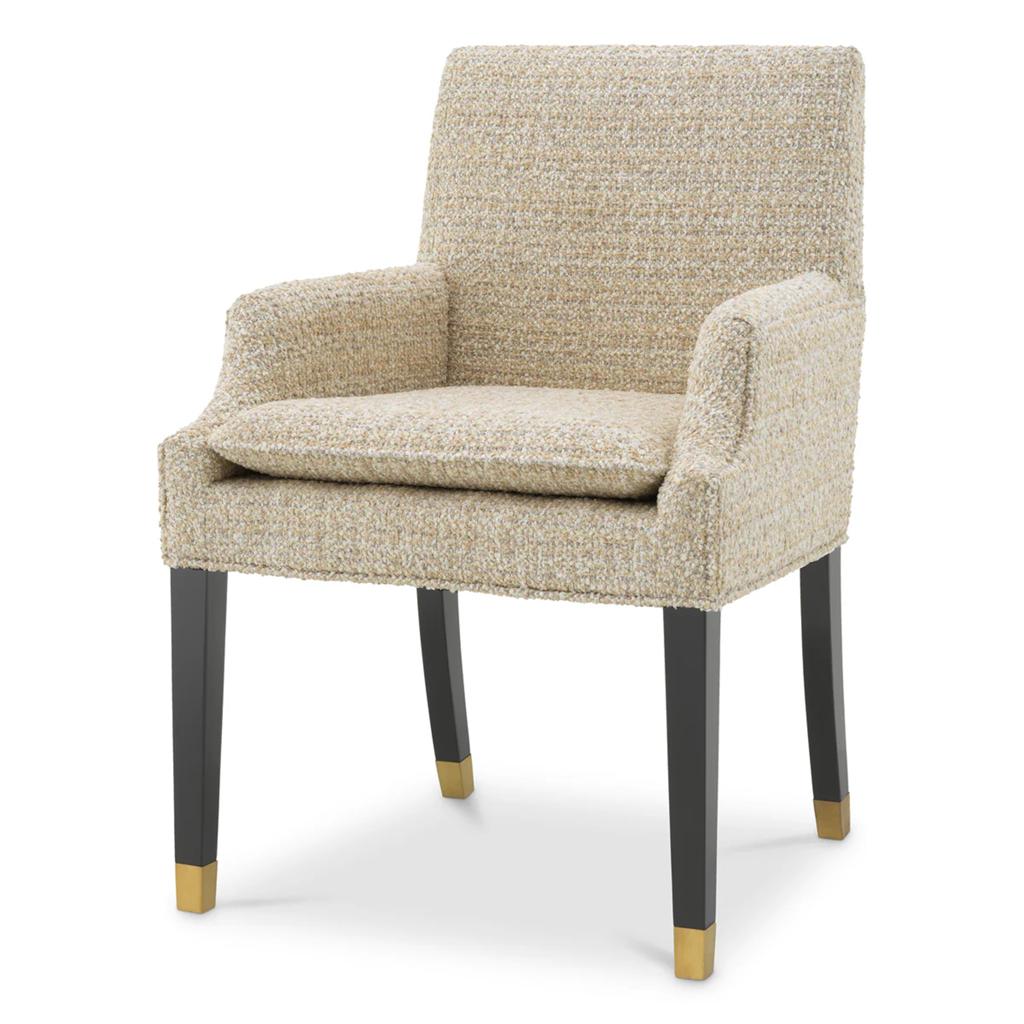 Dining Chair Clayton van Eichholtz, Ophalen of Verzenden, Nieuw, Zwart