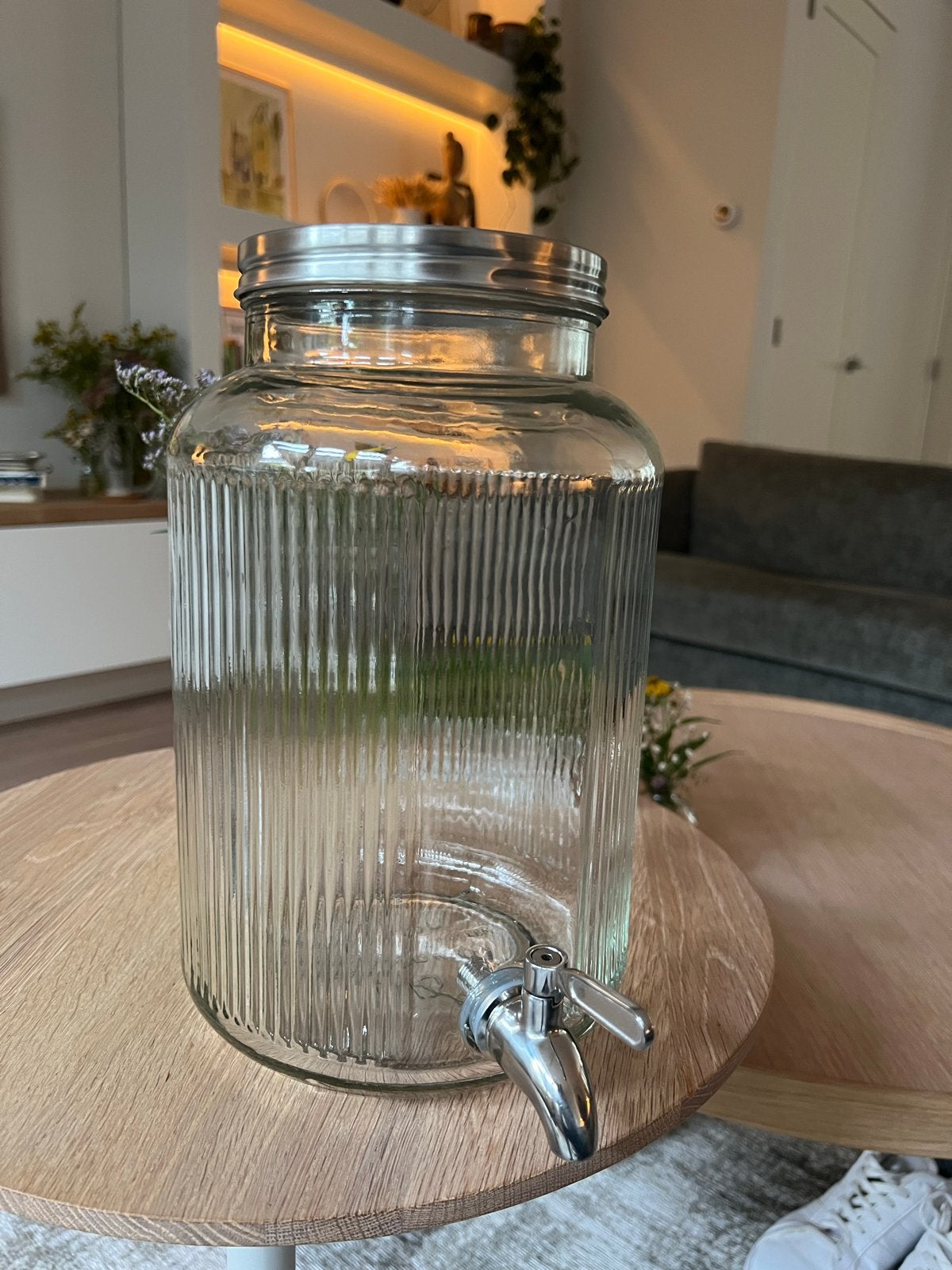 Nieuw: IKEA VARDAGEN vat met tapkraan 5 liter, Ophalen, IKEA, Zo goed als nieuw, Glas