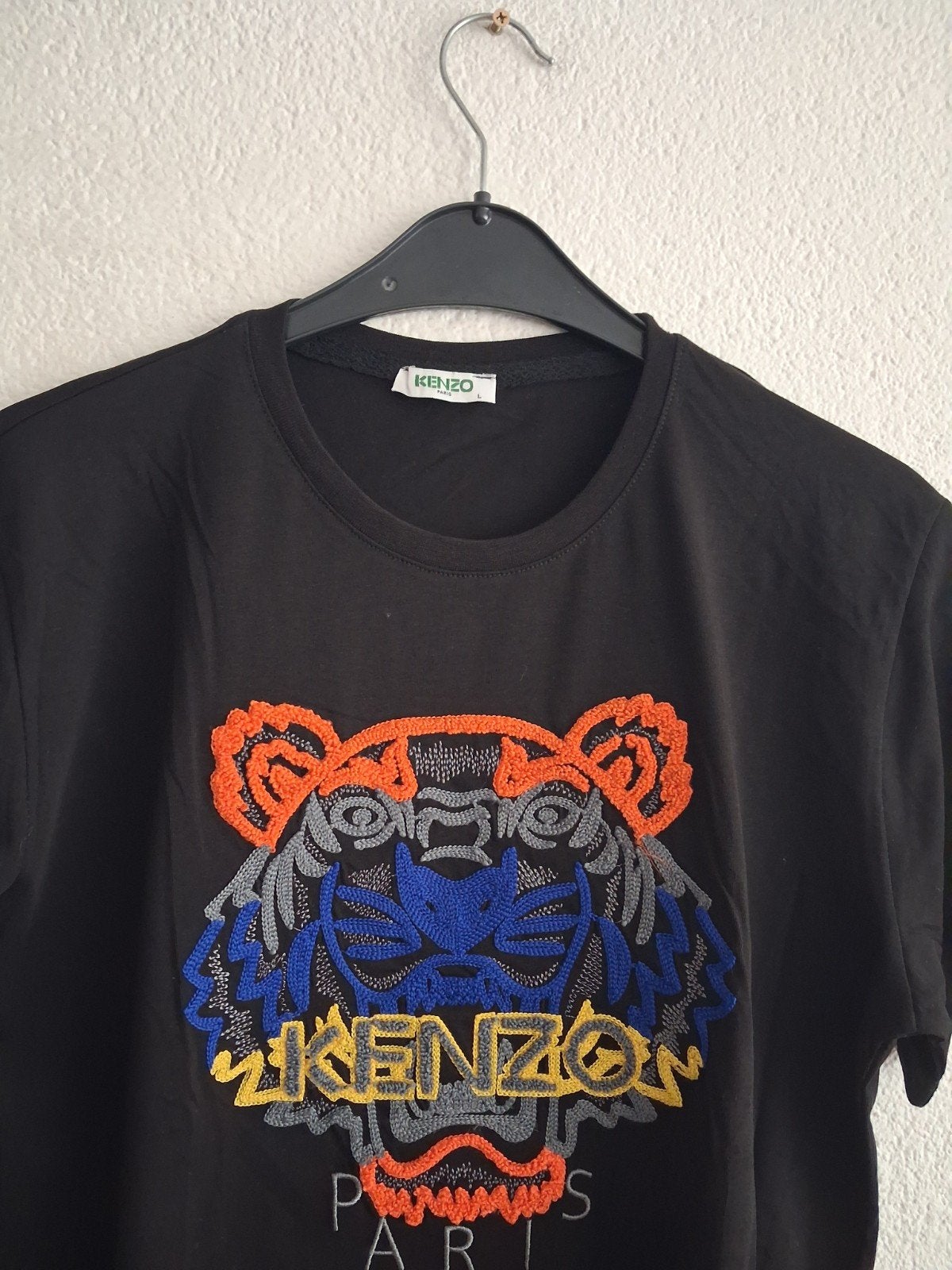 Kenzo T-shirt met Tijgerprint - Zwart, Maat L, Maat 52/54 (L), Kenzo, Zwart, Ophalen of Verzenden