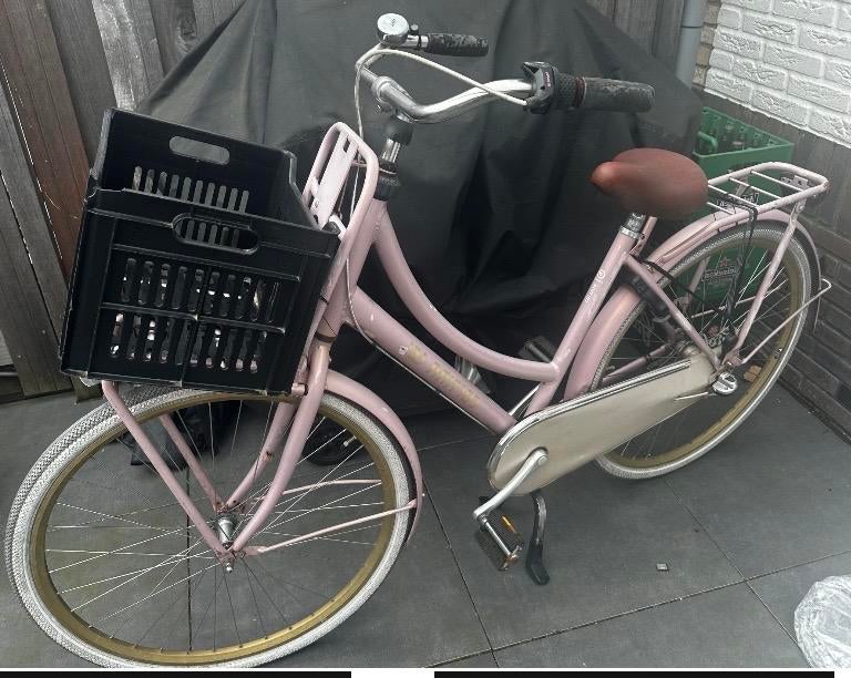 Cortina U4 blije Meidenfiets (11+ jr) Roze met Krat -, Fietsen en Brommers, Fietsen | Meisjes, 26 inch of meer, Gebruikt, Velgrem