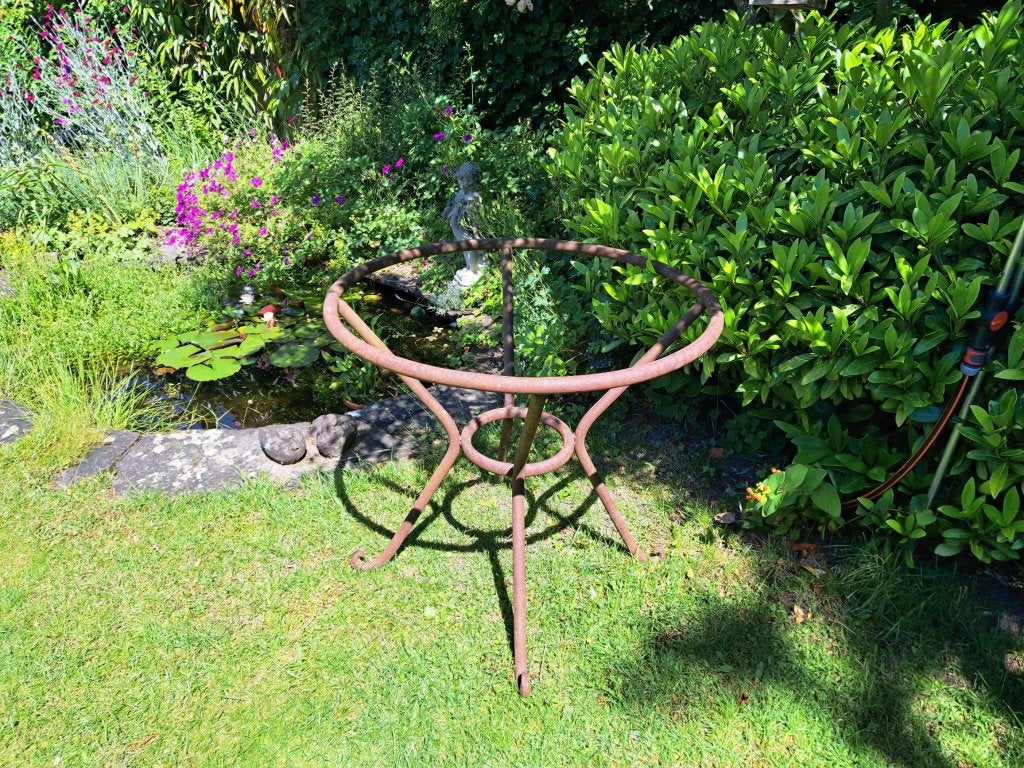 tuintafel frame, Ophalen, Gebruikt, Rond, Metaal