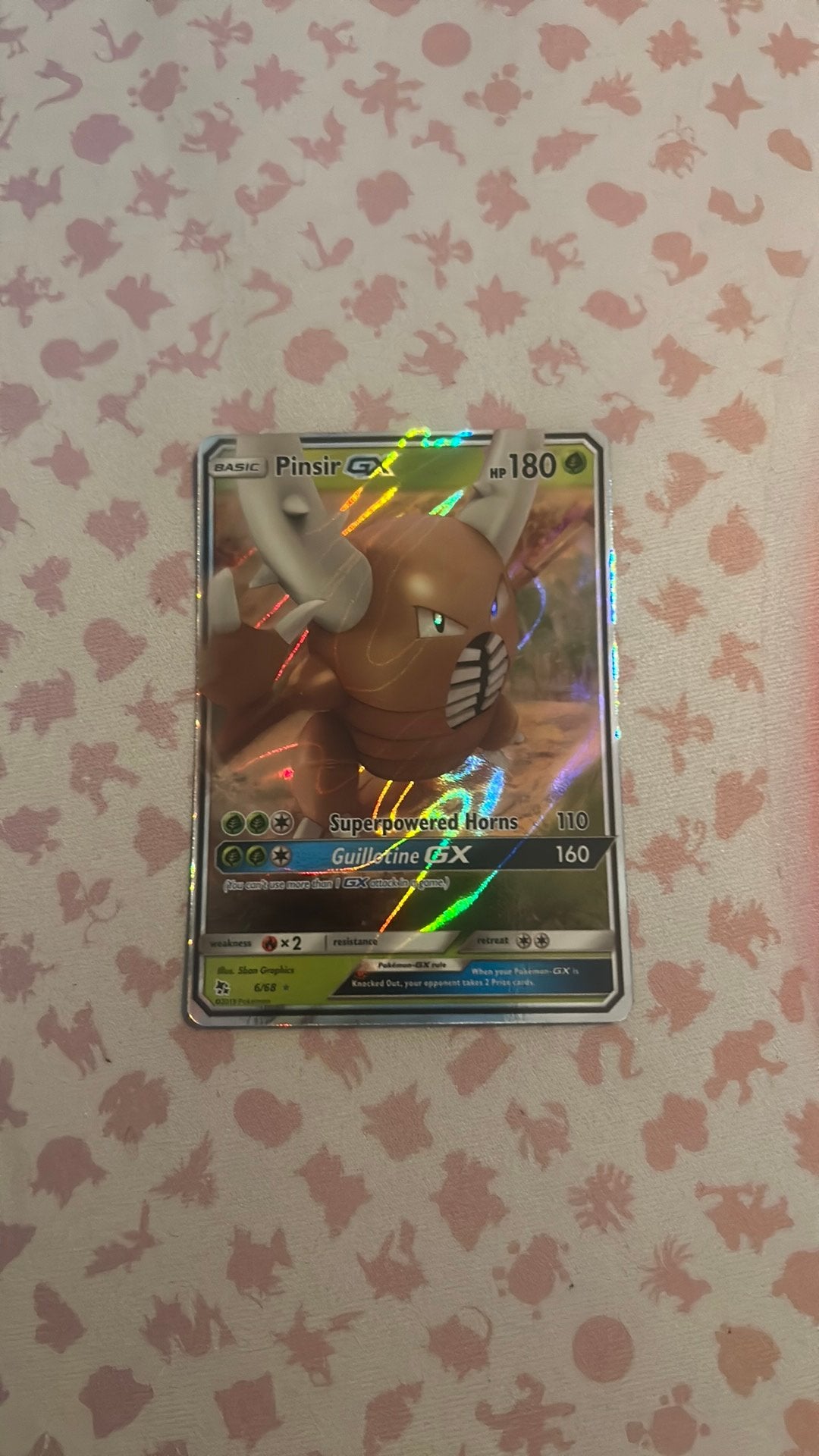 Pinsir GX Hidden Fates, Ophalen of Verzenden, Zo goed als nieuw
