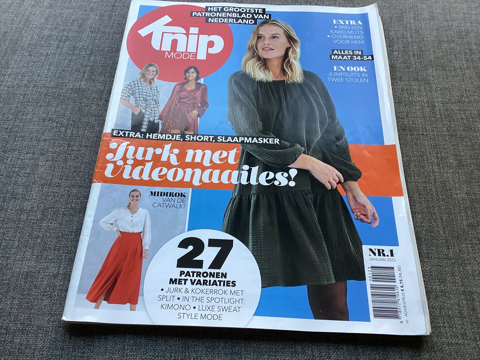 Knipmode 1-2-3-5-6-7-8-10-12 2023 prijs per stuk, Hobby en Vrije tijd, Ophalen of Verzenden, Zo goed als nieuw, Vrouw, Knipmode