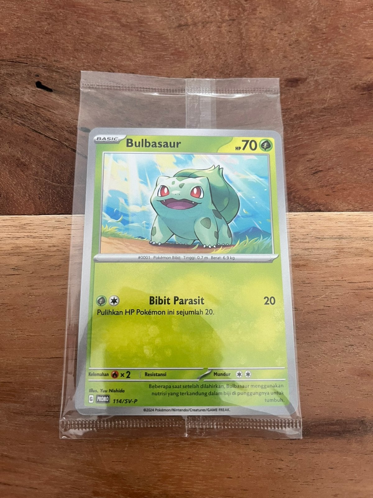 Bulbasaur sealed Pokémon promo, Ophalen of Verzenden, Nieuw, Losse kaart