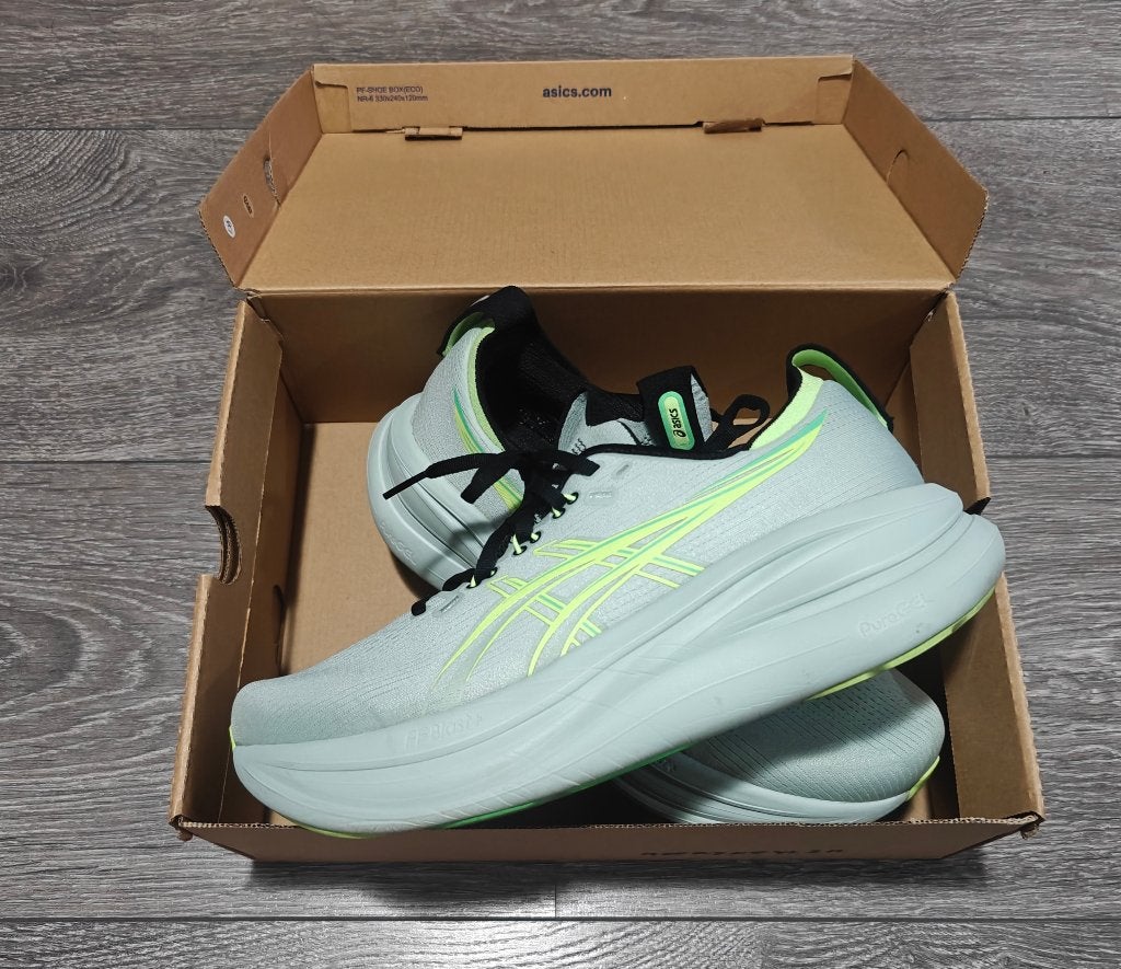 Asics GEL Nimbus 28 Maat 43.5 Hardloopschoenen, Hardloopschoenen, Ophalen of Verzenden, Zo goed als nieuw, Hardlopen