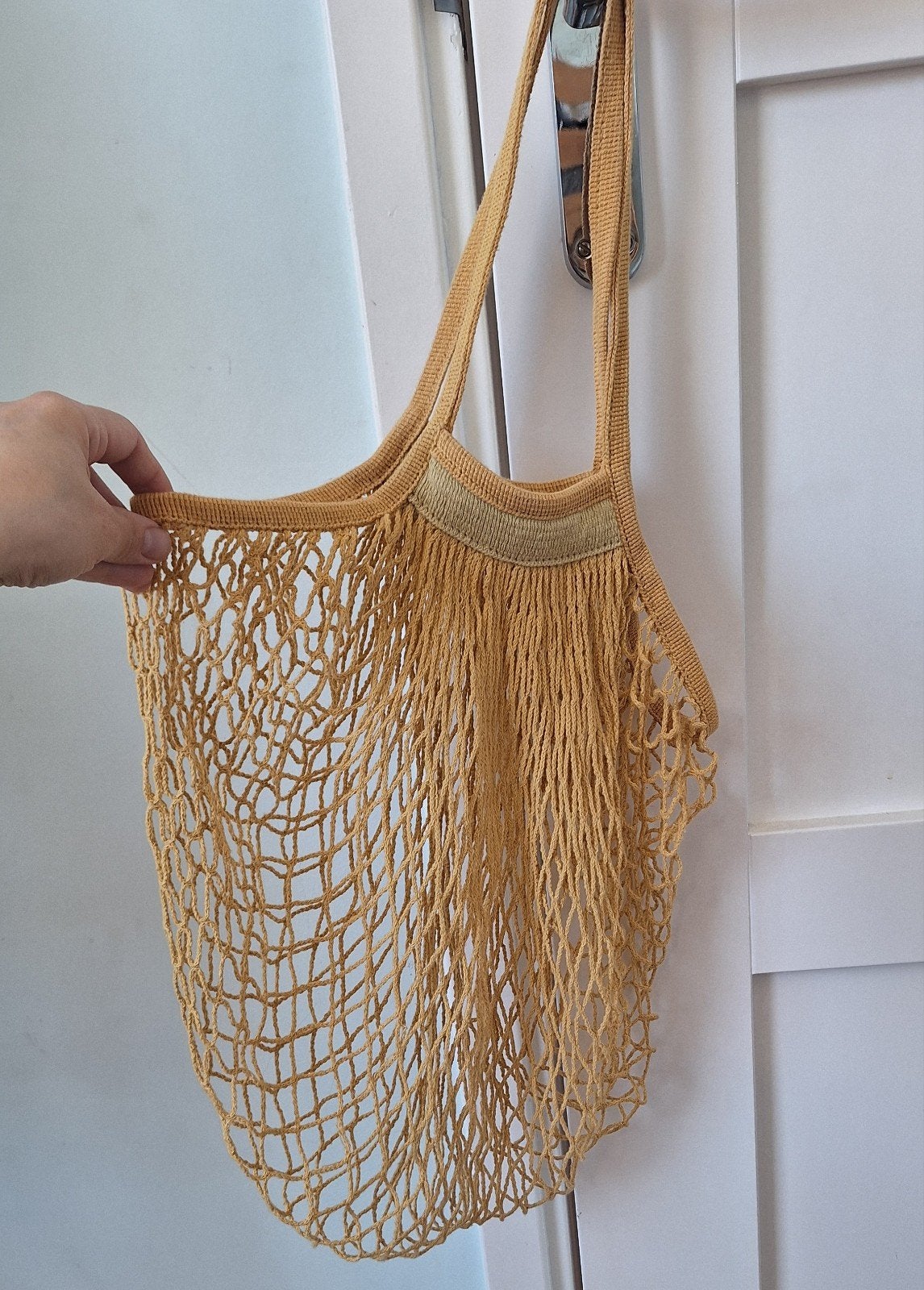 Leuk mosterdgeel strandtas van Mango, Ophalen of Verzenden, Zo goed als nieuw, Overige kleuren, Overige typen