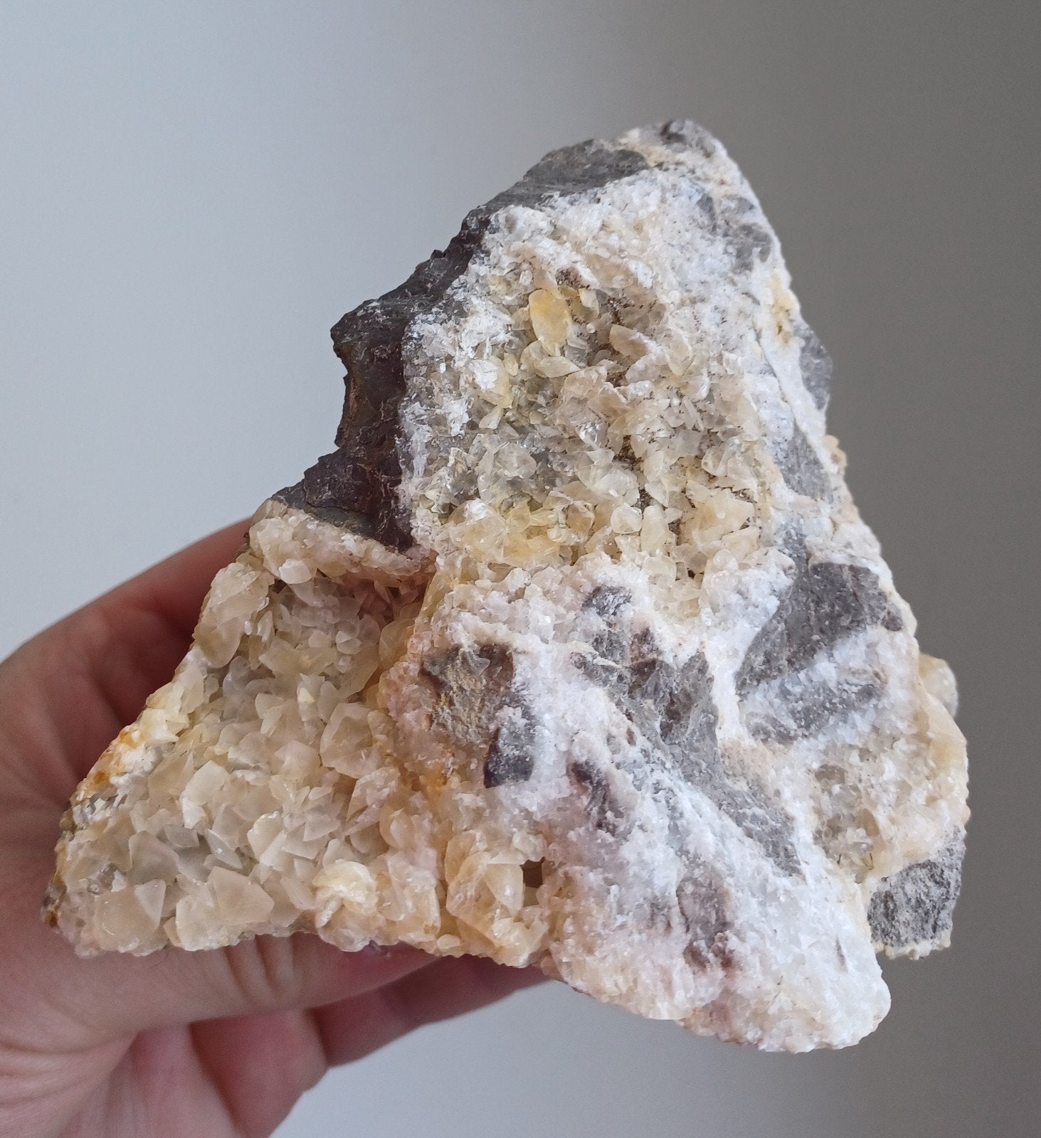 Calciet - Belgie (3), Verzamelen, Ophalen of Verzenden, Mineraal