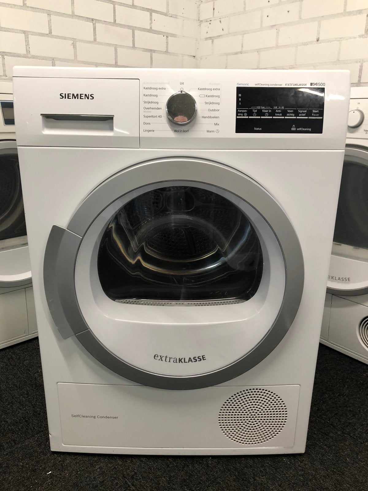 A+++ 8kg WARMTEPOMP DROGER Siemens iQ500 1 jaar jong, Ophalen, Minder dan 85 cm, Overige typen, 8 tot 10 kg