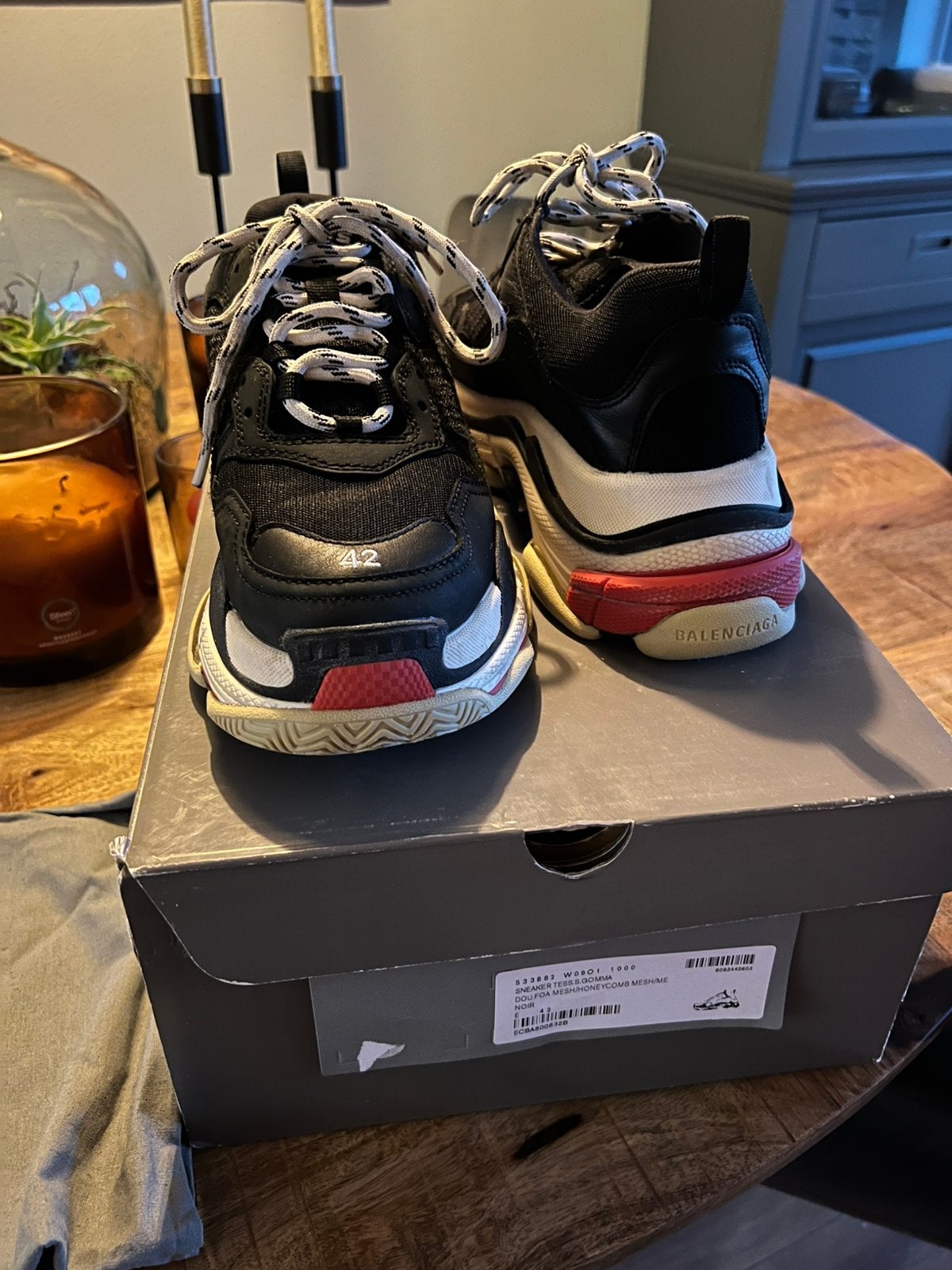 Balenciaga triple s maat 42 origineel, Kleding | Heren, Schoenen, Ophalen, Zo goed als nieuw, Zwart