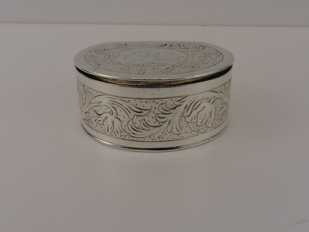 Zilveren lodereindoosje                                  Z10, Antiek en Kunst, Ophalen of Verzenden, Zilver