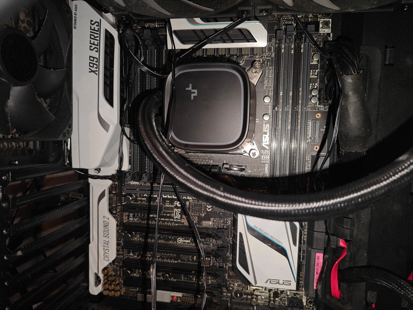 Asus x99 deluxe+ 1660v3, DDR4, Ophalen of Verzenden, Zo goed als nieuw, ATX