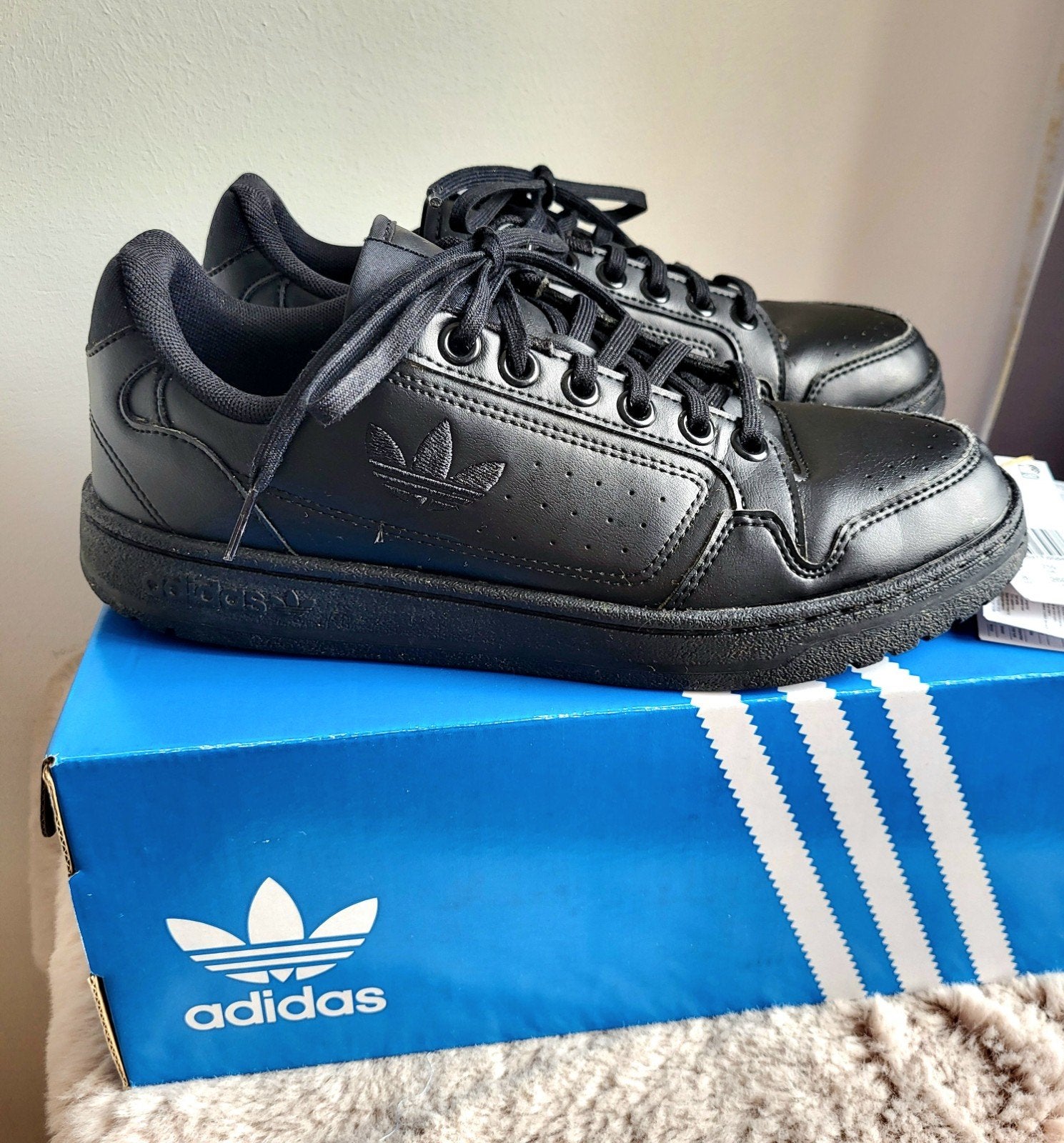 Adidas Originals NY90 sneakers zwart - Maat 41 1/3, Zwart, Ophalen of Verzenden, Adidas, Sneakers of Gympen