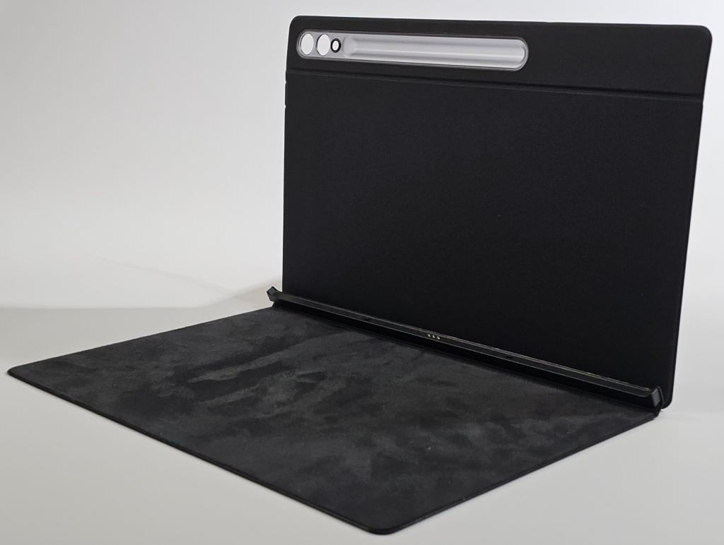 Samsung Tab S9 Ultra / S10 Ultra Book Cover - Zwart | Retour, Bescherming voor- en achterkant, Ophalen of Verzenden, Zo goed als nieuw