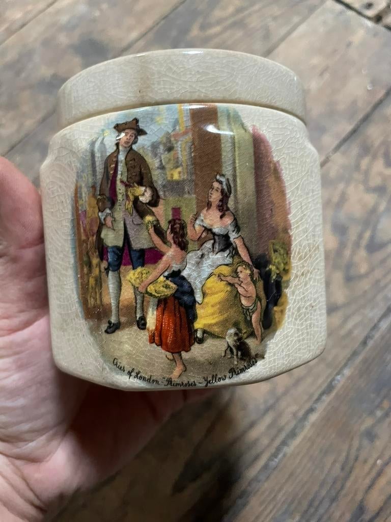 Vintages porseleinen potje uit Engeland, Antiek en Kunst, Ophalen of Verzenden