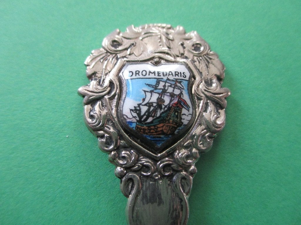 Lepeltje Antiek schip Dromedaris, Verzenden, Zo goed als nieuw