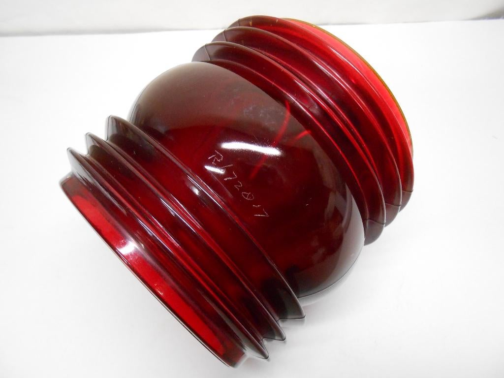 Fresnel lens glas, rood, Ophalen of Verzenden, Gebruikt, Overige typen