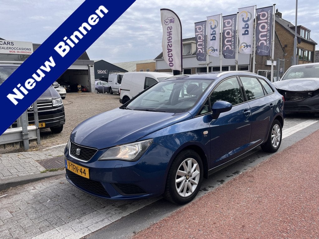 SEAT Ibiza ST 1.2 TSI Style Airco Stoelverw. LMV (bj 2012), Auto's, Voorwielaandrijving, Euro 5, 4 cilinders, Blauw