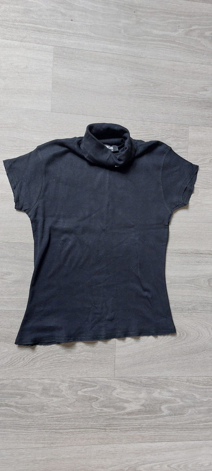 Zwart katoenen Morgan coltrui maat S, Kleding | Dames, Zwart, Korte mouw, Maat 36 (S), Morgan