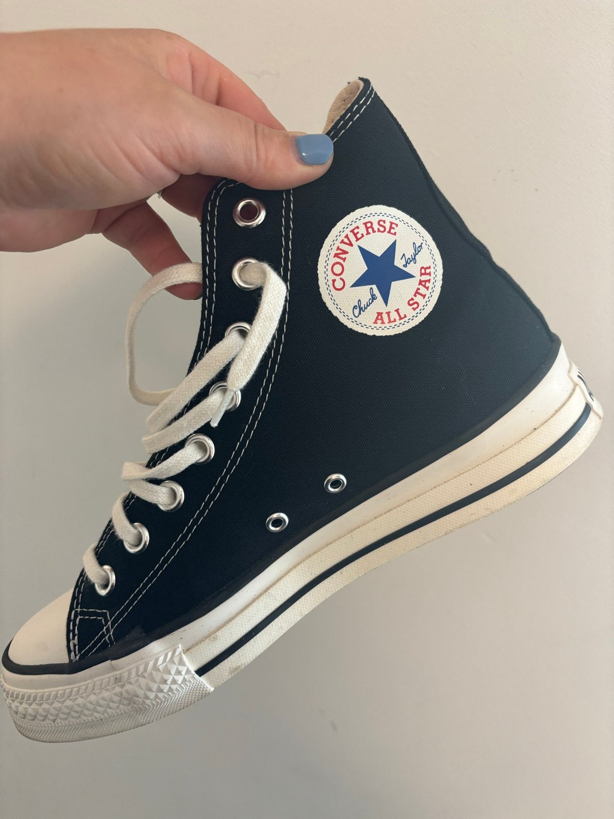 Zwarte Converse All Stars - Maat 41 - Zo goed als nieuw, Ophalen, Zo goed als nieuw, Zwart, Sneakers of Gympen