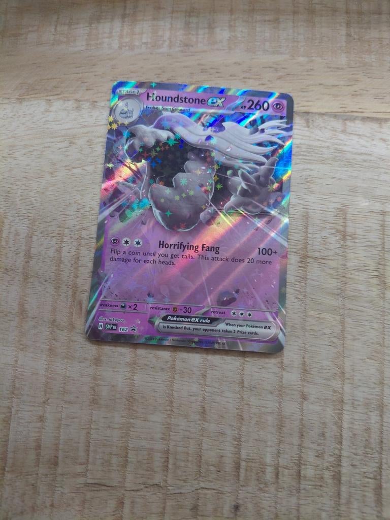 Houndstone ex 260 HP Pokémon Kaart - Foil, Ophalen of Verzenden, Zo goed als nieuw, Losse kaart, Foil
