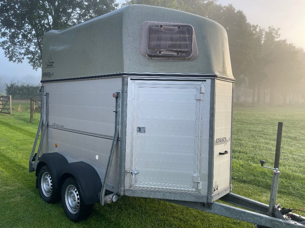 2 Paards trailer, Dieren en Toebehoren, Ophalen of Verzenden, Gebruikt, Aluminium, 2-paards trailer