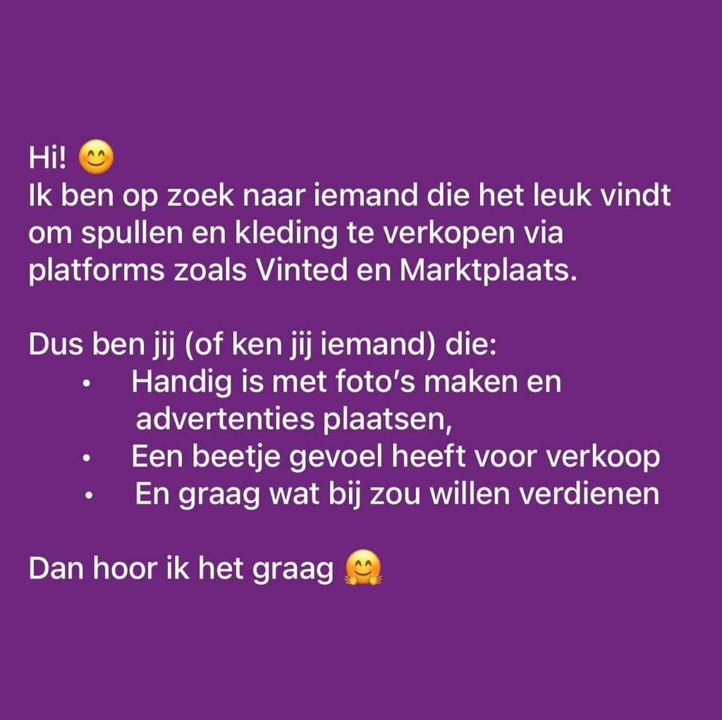 Bijbaan, extra verdienen, werk gezocht, baan gezocht, Vacatures, Overige niveaus, Starter, Overige vormen