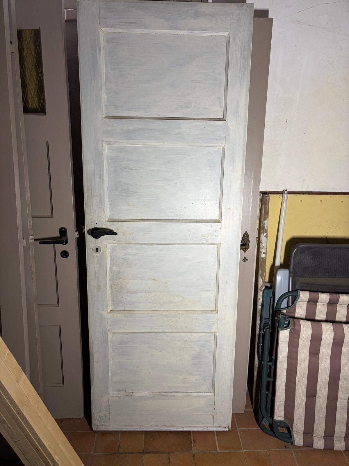 Set van 6 binnendeuren met glas en paneel, Doe-het-zelf en Verbouw, Deuren en Horren, Ophalen, Gebruikt, 80 tot 100 cm, Binnendeur