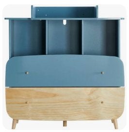 Commode blauw, 50 tot 70 cm, Zo goed als nieuw, 75 tot 100 cm, Commode