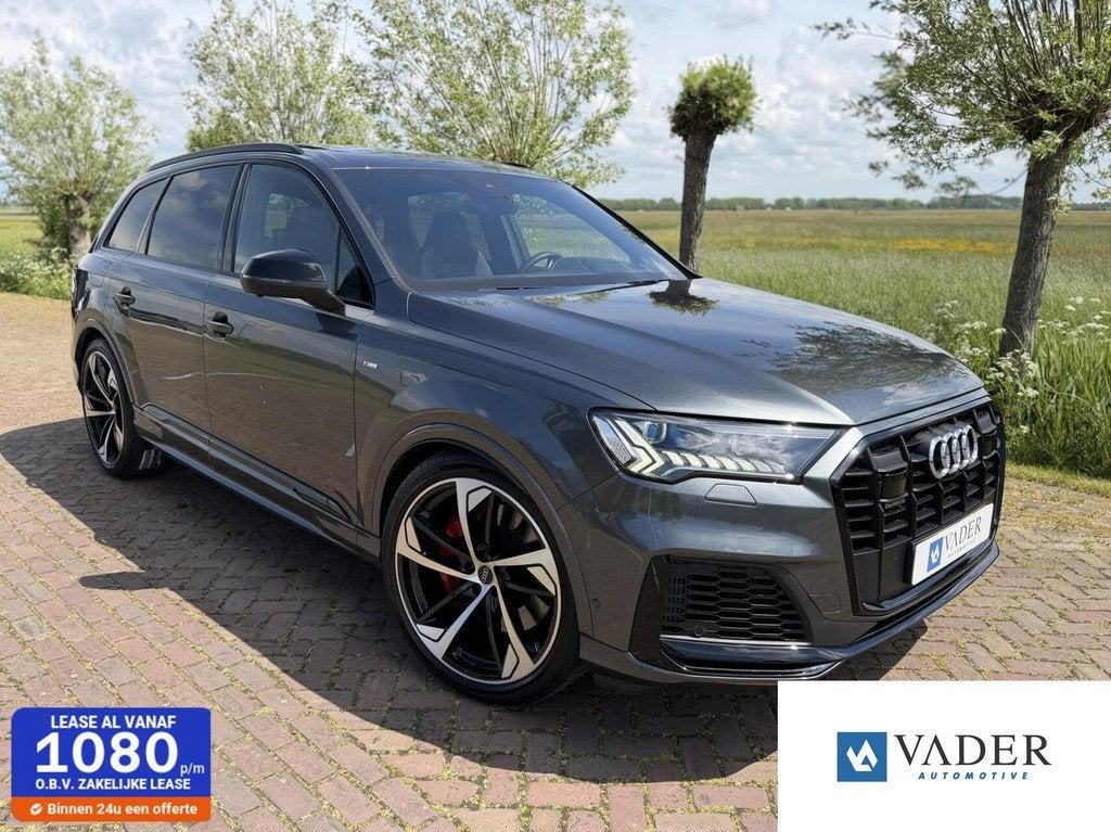 Audi Q7 60 TFSI e S Line Pano HUD B&O Laser Nacht Leder Trhk, Auto's, Audi, Automaat, Gebruikt, 2995 cc, 462 pk
