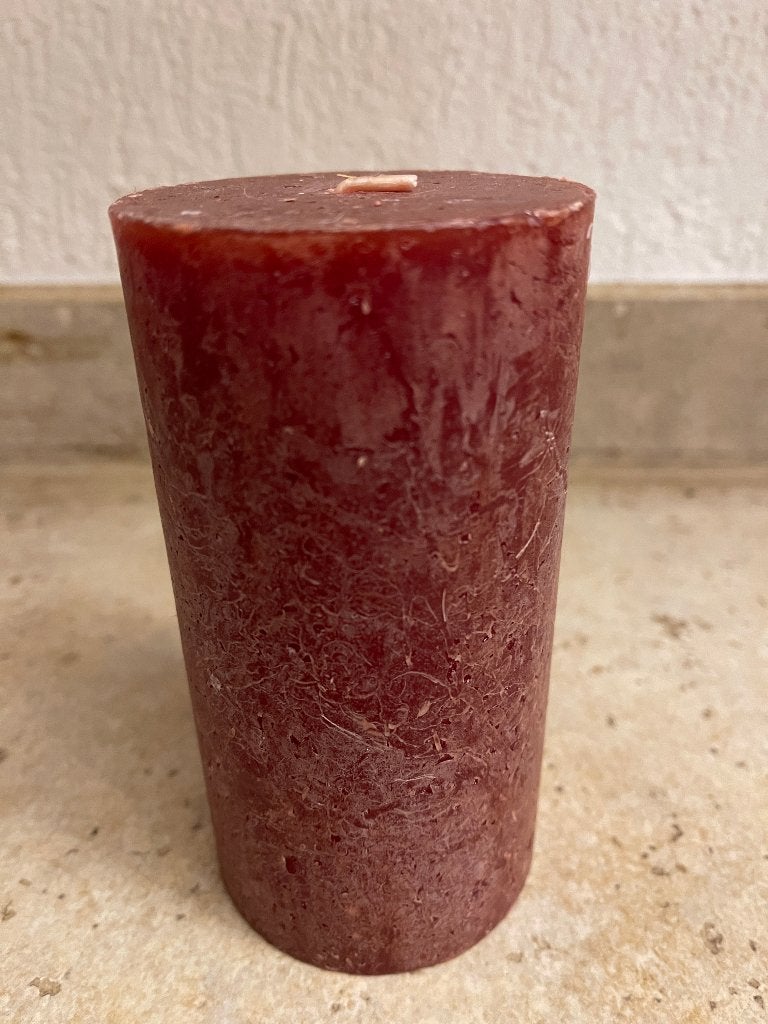 "Kaars" Kleur: Bordeaux Rood Nieuw, Ophalen of Verzenden, Nieuw, Rood, Kaars