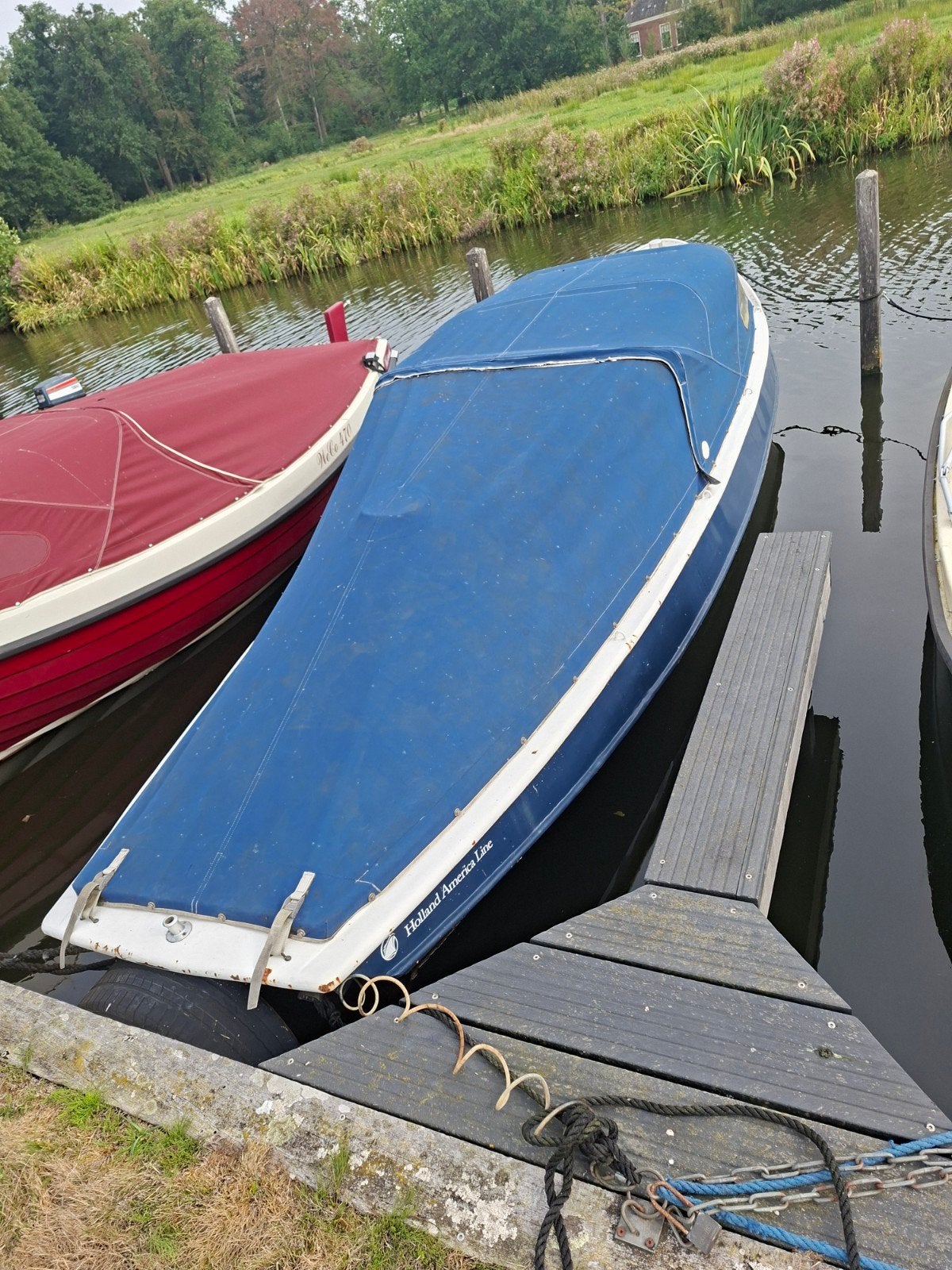 Stalen vlet - Opknapper, Watersport en Boten, Motorboten en Motorjachten, Ophalen, Overige merken, Gebruikt, Afdekzeil