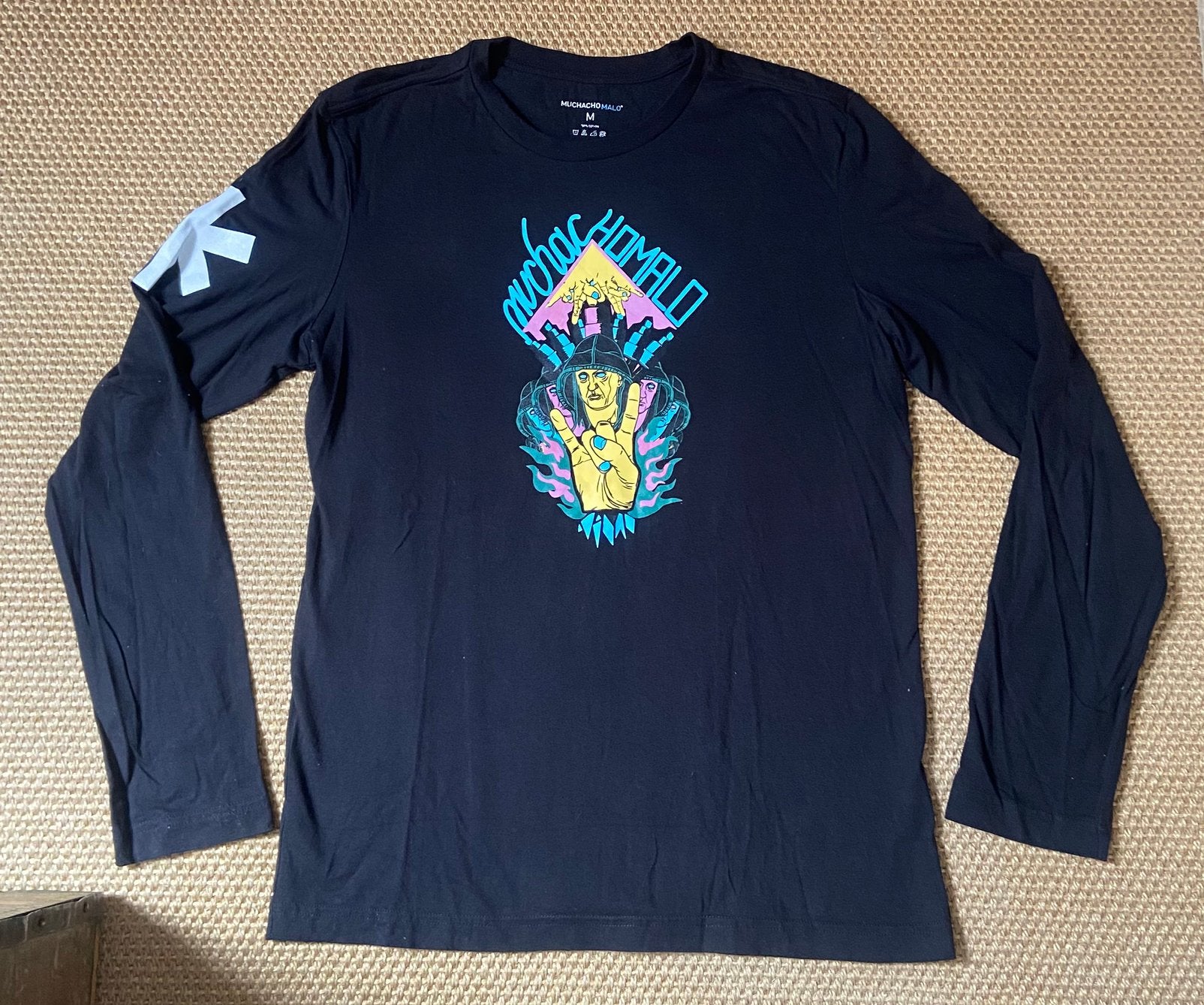 Muchachomalo longsleeve maat M, zgan, Ophalen of Verzenden, Zo goed als nieuw, Maat 48/50 (M), Zwart