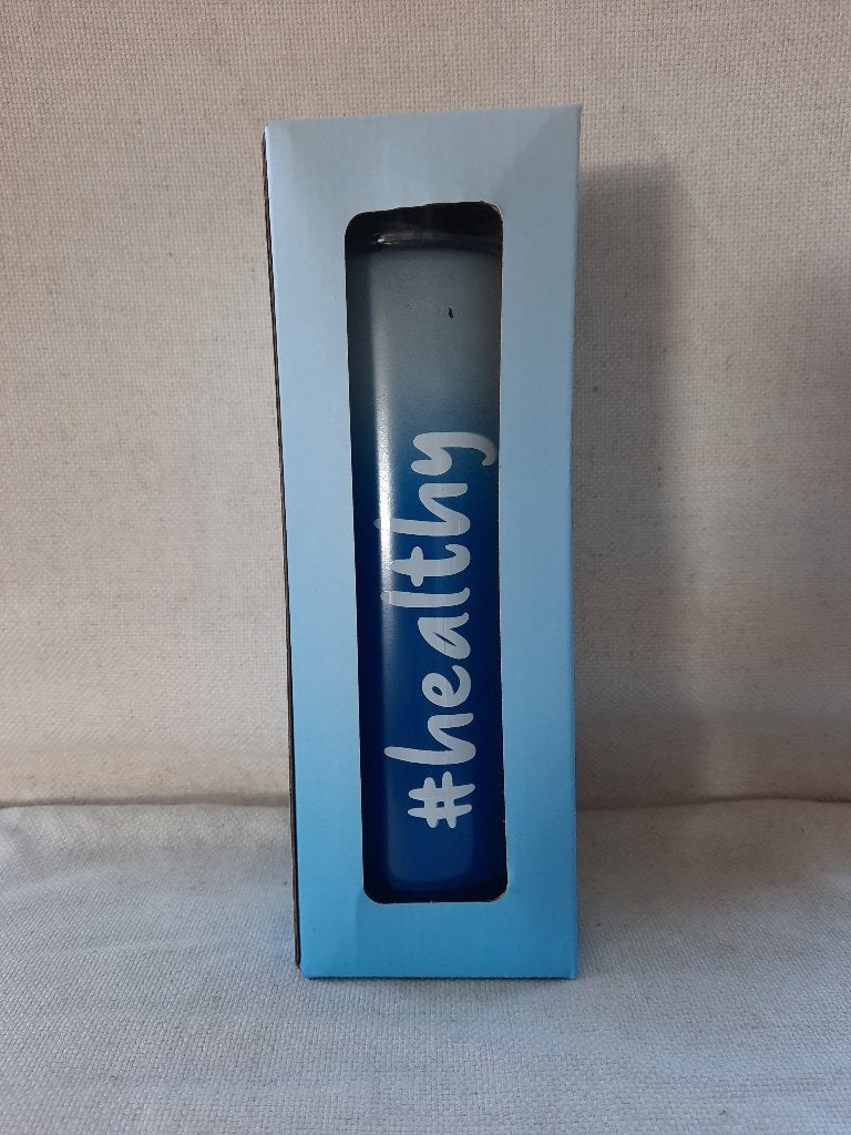 Waterfles van glas - blauw - nieuw -, Ophalen of Verzenden, Nieuw
